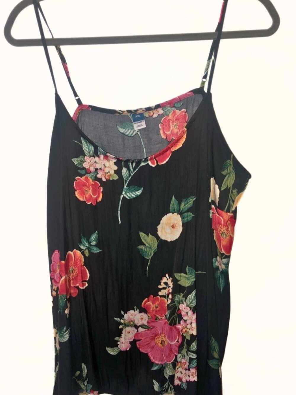 Floral Black Camisole Top
